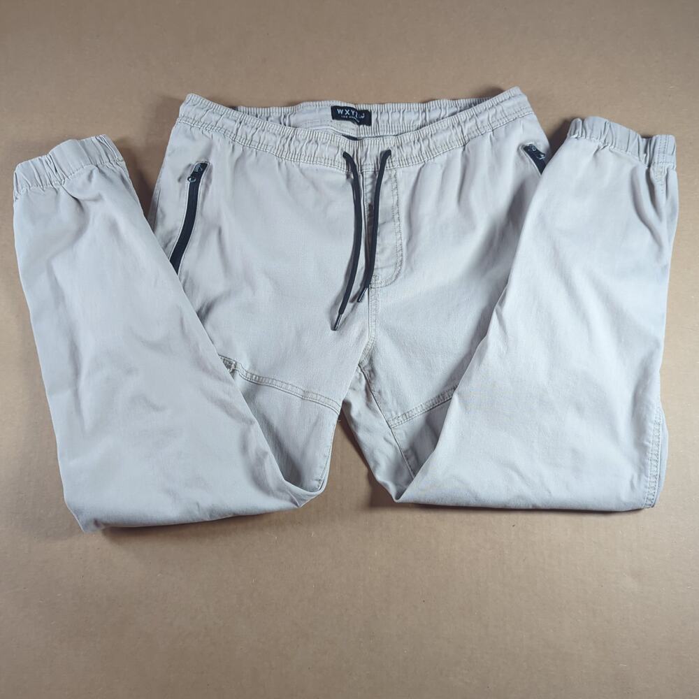 WXYZ Los Angeles Men's L Cargo Pants Gray Utility Jogger Streetwear